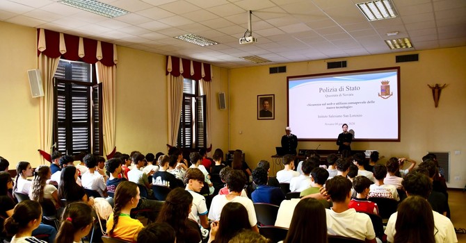 La Questura incontra gli studenti all’Istituto Salesiano San Lorenzo La Questura incontra gli studenti all’Istituto Salesiano San Lorenzo