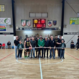 Galliate, inaugurati il nuovo campo e i canestri del Pala Custoza