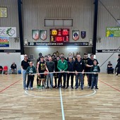 Galliate, inaugurati il nuovo campo e i canestri del Pala Custoza