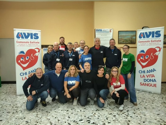 Galliate, 34 donazioni di sangue e 5 preselezioni nell'ultima raccolta dell'Avis