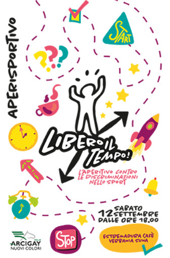 ‘Aperisportivo’, il 12 settembre a Verbania l’aperitivo di Arcigay contro le discriminazioni nello sport