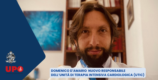 Il professor Domenico D’Amario nuovo direttore della Terapia intensiva cardiologica dell’Aou di Novara
