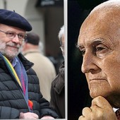 Don Renato Sacco e Oscar Luigi Scalfaro