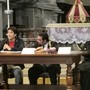 Nella foto da sinistra Matteo Caporusso, Alessandro Canelli, don Renzo Cozzi