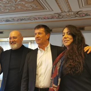 Nella foto da sinistra: Rossano Pirovano, Stefano Bonaccini, Giorgio Gori, Sara Paladini, Domenico Rossi