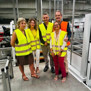 Logistica e innovazione: i direttori generali delle Asl di Novara e Vco in visita al magazzino sanitario Musa