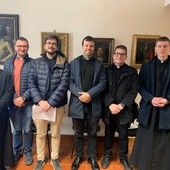 Da sinistra, don Buffelli, don Boccoli, don Lucchi, don Pastormerlo, don Ariola e don David