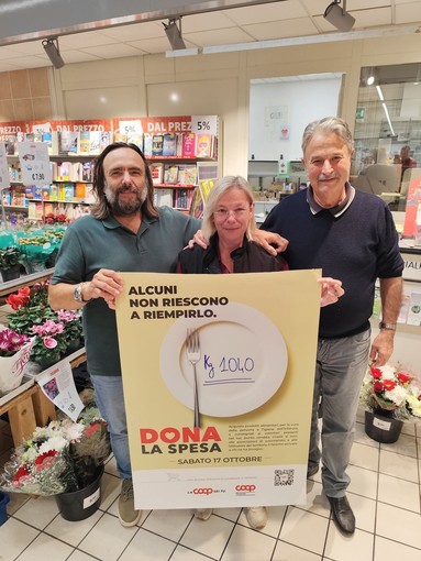 Arona, solidarietà alla Coop: raccolti oltre mille chili di alimenti e beni di prima necessità