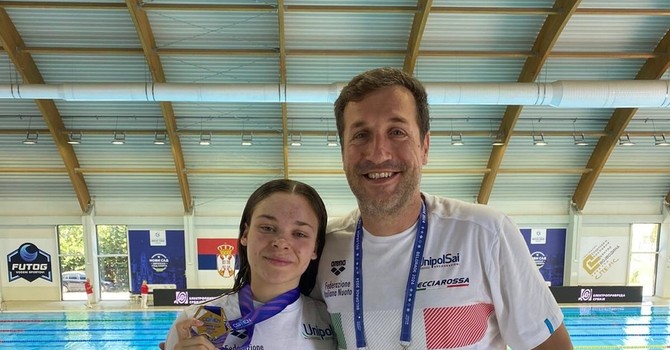 Nuoto, Emma Crepaldi sul tetto d’Europa: tre ori e un argento alla Mediterranean Cup in Serbia Nuoto, Emma Crepaldi sul tetto d’Europa: tre ori e un argento alla Mediterranean Cup in Serbia
