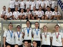Gli esordienti B della Libertas nuoto Novara per la prima volta sul podio ai regionali con 9 ori