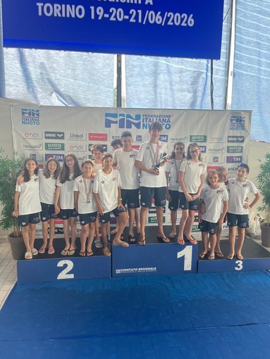 Nuoto, la Libertas Novara terza nella classifica a squadre del Campionato regionale Esordienti A