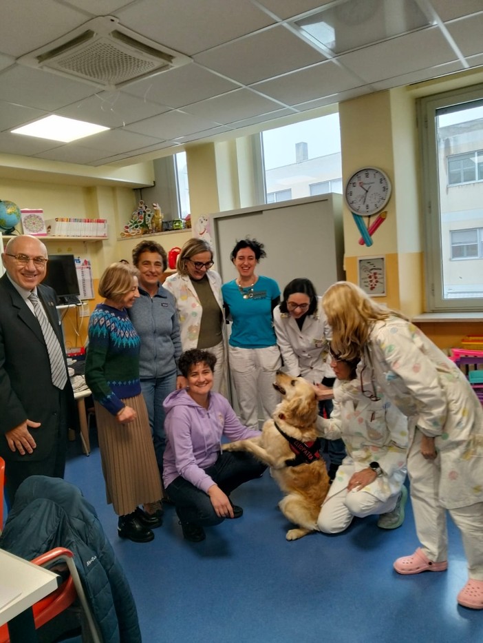 Al via il progetto di Pet Therapy “Quattro zampe in pediatria”