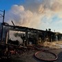 Tornaco, incendio in un'azienda di stoccaggio rifiuti Tornaco, incendio in un'azienda di stoccaggio rifiuti