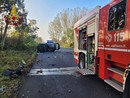 Incidente a Novara: un'auto ribaltata, il conducente incastrato tra le lamiere