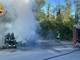 Auto in fiamme sul ponte del Ticino a San Martino di Trecate Auto in fiamme sul ponte del Ticino a San Martino di Trecate
