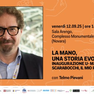 “La mano, una storia evolutiva”: Telmo Pievani inaugura il nuovo ciclo culturale a Novara