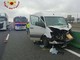 Incidente in A4 a Vicolungo: ferito il conducente di un autofurgone