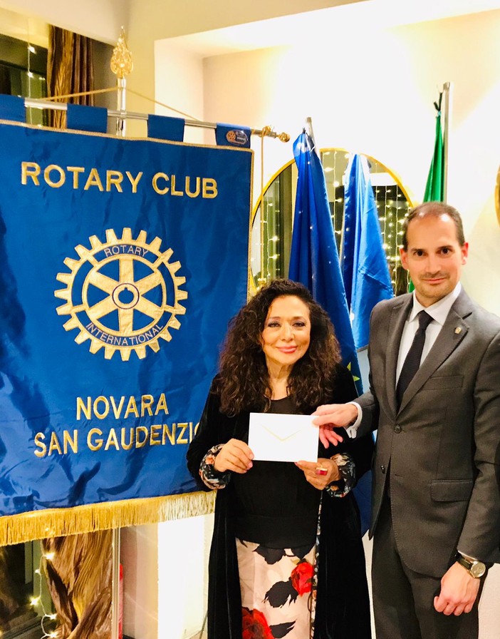 All'Associazione Down Novara un contributo benefico di 1.100 euro dal Rotary Club Novara San Gaudenzio All'Associazione Down Novara un contributo benefico di 1.100 euro dal Rotary Club Novara San Gaudenzio