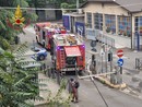 Incendio all'ex caserma Passalacqua