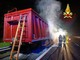 Camion prende fuoco sulla A26