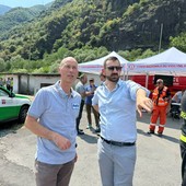 L'assessore Marnati ( nella foto a sinistra) con Secondo Barbero L'assessore Marnati ( nella foto a sinistra) con Secondo Barbero