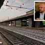 La linea ferroviaria del Sempione e nel riquadro il senatore Enrico Borghi La linea ferroviaria del Sempione e nel riquadro il senatore Enrico Borghi