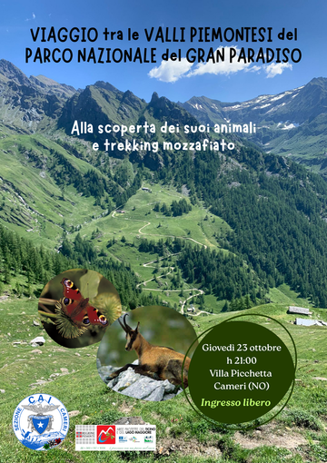 Le Valli del Gran Paradiso protagoniste a Cameri: una serata tra natura, emozioni e racconti di montagna