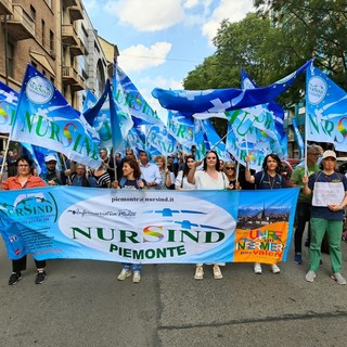 Una manifestazione del Nursind, immagine dello scorso maggio