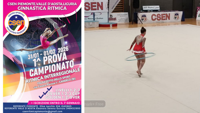 Al via la Prima Prova Interregionale del Campionato di Ginnastica Ritmica CSEN Piemonte, Valle d’Aosta e Liguria 2026 Al via la Prima Prova Interregionale del Campionato di Ginnastica Ritmica CSEN Piemonte, Valle d’Aosta e Liguria 2026