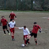 Un momento di Varzese-Omegna e nel riquadro Mauro Piemontesi