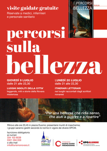 ‘Percorsi sulla Bellezza’ visite guidate dedicate al personale sanitario ‘Percorsi sulla Bellezza’ visite guidate dedicate al personale sanitario