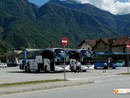 Foto: il parcheggio della Vigezzina, utilizzato per il trasbordo dei passeggeri della linea del Sempione