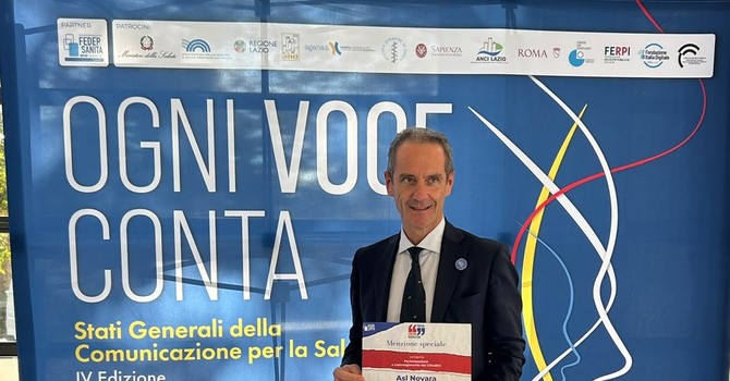 L'Asl Novara premiata a Roma per il progetto fotografico "Pensieri InViSibili"