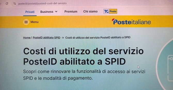 Tra i rincari 2026 anche il ''contributo'' di Poste per lo spid