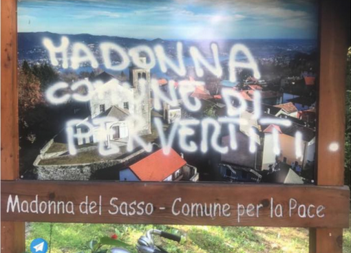 Atti vandalici a sfondo omofobo, Arcigay: “Solidarietà al Comune di Madonna del Sasso”