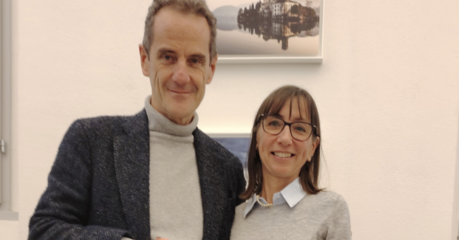 Nella foto da sinistra Angelo Penna direttore generale dell’Asl Novara e la dott.ssa Lucia Pomella