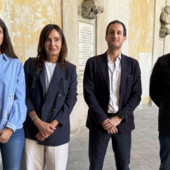 Nella foto da sinistra: Benedetta Conte, Alessandra Gennari, Alessandro Rabiolo, e Stefano De Cillà