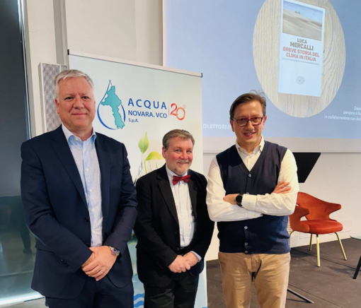 "Dialoghi su ambiente, persone e buona governance”: la rassegna culturale di Acqua Novara Vco inaugurata da Luca Mercalli VIDEO