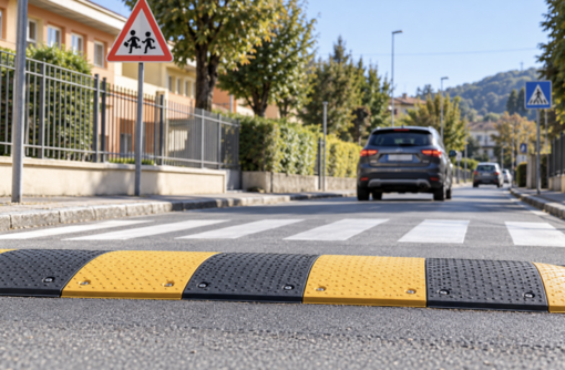 Dossi sulle strade:  ridurre la velocità dei veicoli nelle zone più frequentate dai pedoni