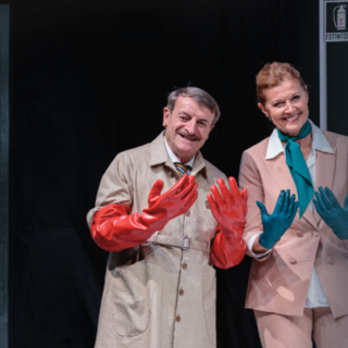 Giacomo Poretti e Daniela Cristofori in scena al Coccia con "Condominio mon amour"