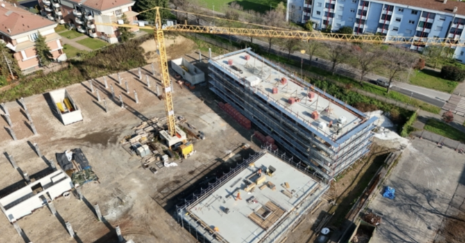 Avanzano i lavori di ricostruzione delle case popolari a Sant’Agabio Avanzano i lavori di ricostruzione delle case popolari a Sant’Agabio