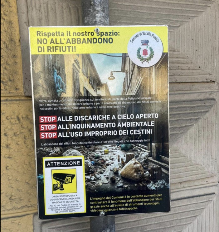 Varallo Pombia, stretta contro i rifiuti: individuati i primi responsabili