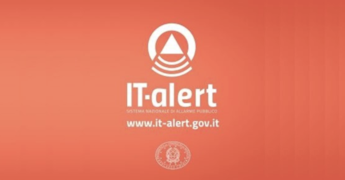 IT-alert, test nei comuni del Novarese: telefoni in allarme alle 15.30