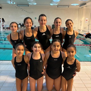 L'esordiente Demetra Giampietro (Libertas Nuoto Novara) campionessa regionale di sincro