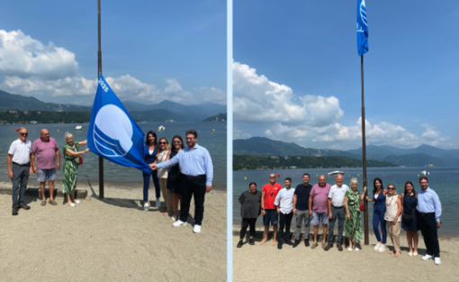 Gozzano conquista la settima Bandiera Blu: il Lido di Buccione si conferma eccellenza sostenibile sul Lago d’Orta