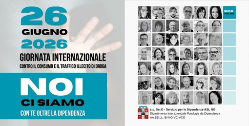 Giornata mondiale contro la droga, l’Asl Novara punta su prevenzione e innovazione Giornata mondiale contro la droga, l’Asl Novara punta su prevenzione e innovazione