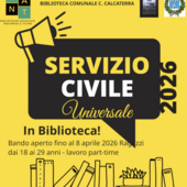 Servizio Civile Universale 2026: un’opportunità alla Biblioteca Calcaterra di Bellinzago