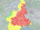 Qualità dell’aria cattiva in tutto il Novarese, la mappa Arpa si colora di rosso