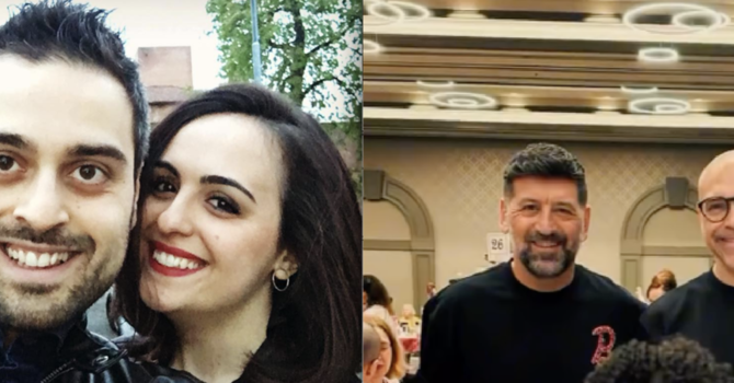 A sinistra Valerio Amodio Giurni e Silvia Moramarco, a destra Mario Paglino e Gianni Grossi