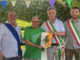 Nella foto da sinistra:  il consigliere provinciale Davide Molinari,  il capogruppo degli Alpini di Trecate, Piero Carletti, Agostino Antonini sindaco di Sozzago e Raffalele Sacco sindaco di Trecate